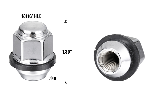Universal colorful aluminum wheel lug nuts available in hex and spline drive profiles